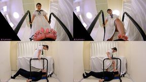 Mino Mashiro - Trampling the face of a man who loves soles with her Bare Feet - MOV 1080p