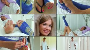 Benetta SLWC at the Clinic How to Relieve an Itchy Cast Foot (in HD 1920X1080)