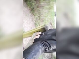 Look My Petticoat in Jean's on a Parking Lot in the Forest of Sénart. Vanessabitchx Parischiennetrvprod