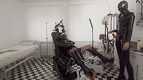 Anal Inspection Of The Rubberdoll Maid In The Clinic