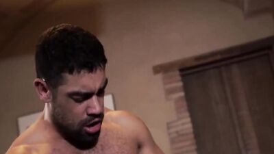 Watch Andre Donovan & his two friends take on Donato Reyes in a wild bareback threesome!