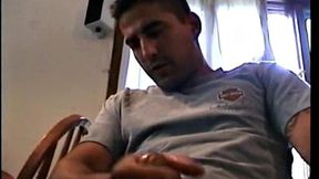 Straight Zack Stroking Cock