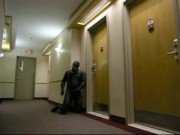 horny frogman sneaks into hotel and breaks into a hotel room