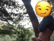 Power Pissing, Jerking, and Cum in the Woods