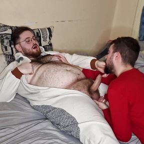 Bears Sucking Each Other&#039;s Cocks in Pajamas