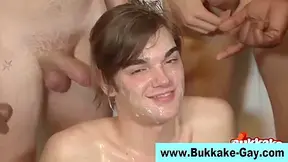 River Of Chap Juice On His Gay Face