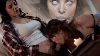 Valentina Nappi dominates Alice Peachy with her huge cock