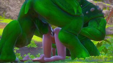 Furry aliens have a double anal challenge | wild life sex