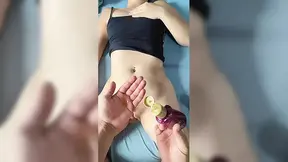 Perfect wife gets a beautiful indoor massage