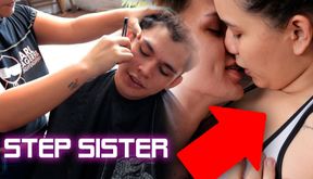 I let myself get a haircut in exchange for a good fuck from my stepsister - full story-.