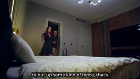 step mom shares bed with step son in hotel—naughty night unfolds!