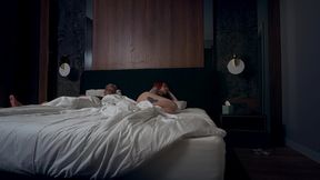 step mom shares bed with step son in hotel—naughty night unfolds!