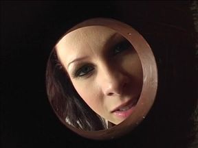 Famous Redhead MILF Shows Her Blowjob Skills in Gloryhole Action