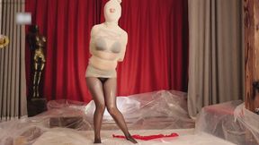 yl41-Wrap the girl up like a mummy and then apply lubricant.