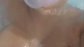 Blowing bubblegum, blowing underwater bubbles