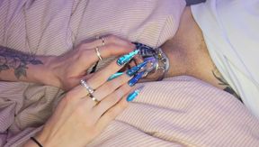 Locktober Day 6 - Nails Tapping Cage I MistressLongNails