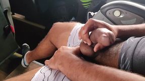 bastard inside the bus tells me to suck his dick until i come and we give a white kiss