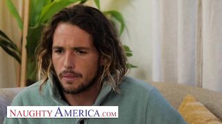 Naughty America - Kayla Kayden goes looking for her neighbor to fuck him!!