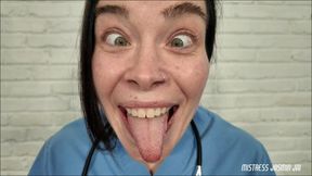Crazy Nurse JOI: Stare at My Wild Eyes While You Stroke & Cum for Your Sample!