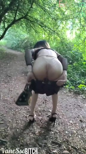Slut in a Roadside Grove, Looking for Beautiful Cocks Full of Cum Exhib Trv Fr