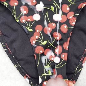 Cum on Lylas cute cherry swimsuit