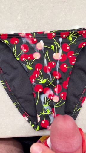 Cum on Lylas cute cherry swimsuit