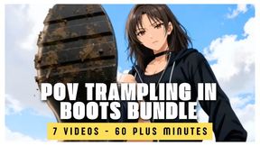 POV Dirty Boot Worship to Trampling Movie – Lick Her Filthy Soles, Clean & Obey, Then Get Crushed Under Combat & Tactical Boots | Bundle Compilation