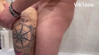 Very passionate shower sex with a hot beauty