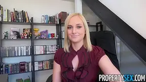 PropertySex Hot Blonde Agent Kate England Lands New Client