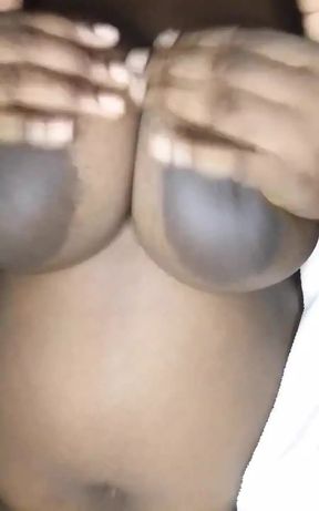 Ebony BBW Riding Cucumber