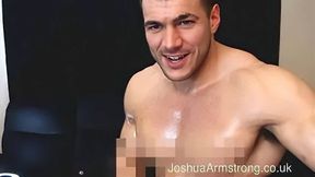 sweaty oiled up muscleman