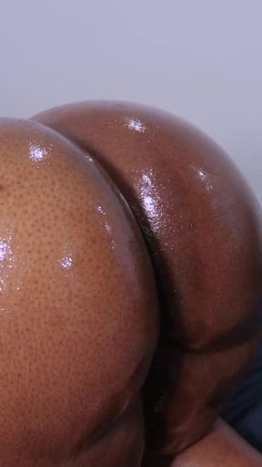 Can't Remain Flaccid During Black Booty Tease With Olivia Cheeks   Clip 3