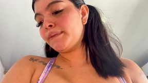 Creampie to an 18-year-old Stranger I Met on a Date. POV - Close up