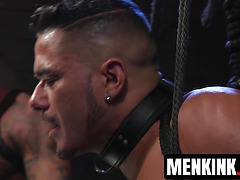 Muscled Michael Roman takes -Censored- by fucking Cesar Xes bound holes