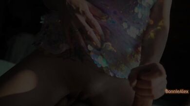 Bonnie gets such a powerful orgasm from a combination of vibrator and tongue