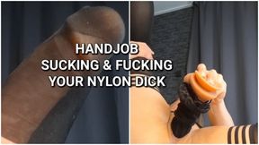 handjob sucking & fucking your nylon dick 720p