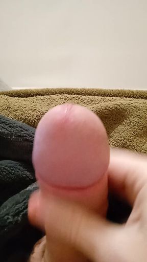 18 year old Russian knows how to masturbate his big penis well #2