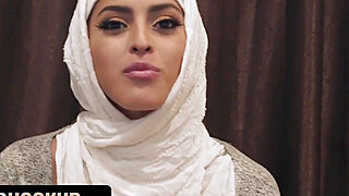 Arab Babes Audrey Royal, Sophia Leone And Monica Sage Share Stud On Bachelorette Party - Hijab Hookup