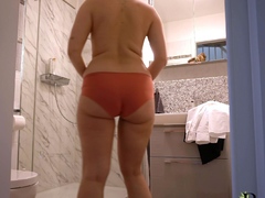 he is fucking my ass on the rooftop real amateur MILF