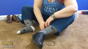 Trying On Three New Pairs of Dress Shoes