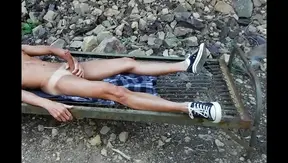 Sun-Kissed Twink Jerks Off Outdoors – Hot Solo Action in Daylight – 18+