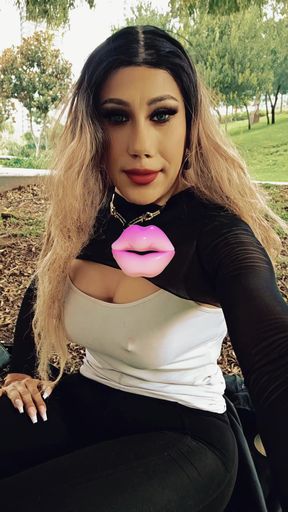 Sitting in the park, enjoying the day