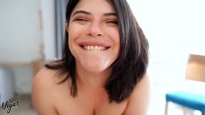 sucking cock right in front of the balcony window! selena vega