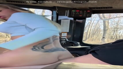 Skyemarie Gets Creampied In The Tractor