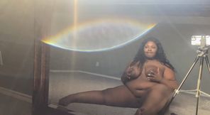 Squirting in the mirror