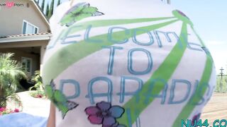 Lusty mature Tiffany Fox with curvy natural tits cums hard