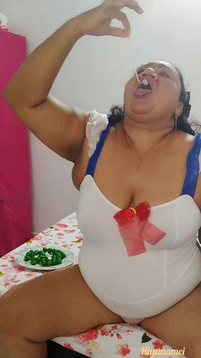 Very slutty German mother Tina, fucked by huge black cock and deep throat Man uses the old system of picking up girls in his