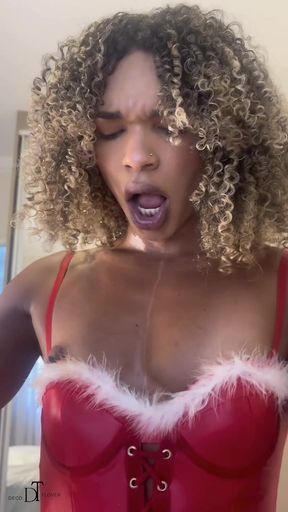 Mega-hung Mama Noel Wrecked Me: Hot Kiss, Deepthroated Her Huge Dick, Doggy Rimjob, Then Hard Pounding Till Creampie.