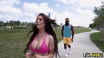 Savanah Storm's huge tits and round ass meet a massive cock