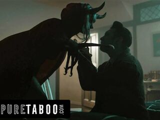 PURE TABOO Six-Breasted Krampus Emerges On Christmas Eve To Feast On Nasty Guy's Hard Ramrod
